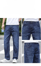 Load image into Gallery viewer, Jeans Men's Summer Straight Leg Loose Large Leg Autumn Thick Wear-resistant Men's Casual Pants Korean Trousers
