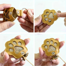 Load image into Gallery viewer, PU Leather Pet Hair Storage Bag Multi-Functional Portable Keychain Pet Memorial Keychain Keepsake Hair Storage for Pet Lovers
