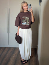 Load image into Gallery viewer, Irregular Skirt for Women Spring Summer New Elegant Street Style Skirt Women's Fashion Loose Ruched Draped Side Split Maxi Skirt
