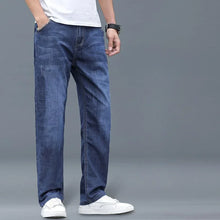 Load image into Gallery viewer, Jeans Men's Summer Straight Leg Loose Large Leg Autumn Thick Wear-resistant Men's Casual Pants Korean Trousers
