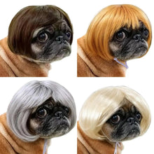 Load image into Gallery viewer, Pet Wig Accessories Dog Headdress Funny Costume Puppy Cosplay Dress Up Cute Pet Wig Cosplay Funny Props Head Accessories
