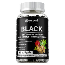 Load image into Gallery viewer, Black Metabolism Support Capsule Supplement
