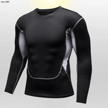 Load image into Gallery viewer, Gym Fitness T Shirt Men's Short Sleeve Summer Boxing Jersey Legging Men Rashguard Compression Pants Quick Dry Tight T-Shirts Men
