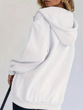 Load image into Gallery viewer, Printed Fleece Zip Hoodie Jacket
