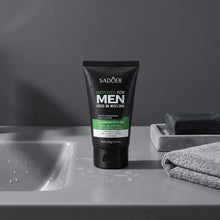 Load image into Gallery viewer, Men Glacier Mud Salicylic Acid Cleanser Long Oil Control Deep Purify Pores Wash Daily Grime Soft Coarse Skin Facial Cleanser
