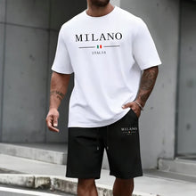 Load image into Gallery viewer, Men's Tracksuit Short Sleeve Top and Sports Shorts 2026 Summer Italy Fashion T-shirt Outfit Home Outdoor Daily Casual Sportswear
