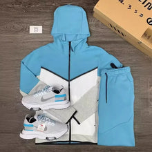 Load image into Gallery viewer, Luxury Brand Men Tracksuits 2-piece Set Black Sports Suit Tracksuits Jogging Men's Clothing Sweatpants Zip Sweatshirts Techwear

