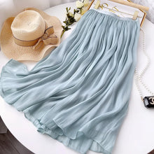 Load image into Gallery viewer, Elegant Pleated A-Line Midi Skirt
