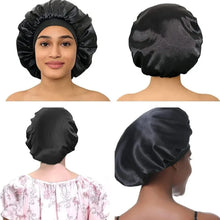 Load image into Gallery viewer, Shower Cap Hairdressing Hair Care Hat High Elasticity Monthly Shower Cap Female Nursing Satin Sleeping Cap
