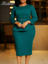 Load image into Gallery viewer, Pencil Midi Dress with Waist Sash

