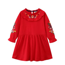 Load image into Gallery viewer, Princess Floral Embroidered Girls Dress

