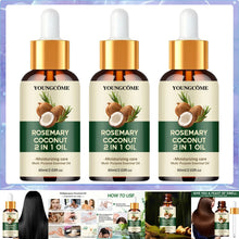 Load image into Gallery viewer, Rosemary Oil Hair Essential Coconut Oil Improve Hair Loss And Nourishes Strengthen Hair Roots Scalp Treatment Hair Care
