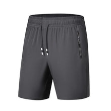 Load image into Gallery viewer, Men's Quick Dry Running Shorts with Drawstring and Zip Pockets - Ideal for Athletic Workouts and Gym Sessions
