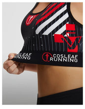 Load image into Gallery viewer, Black Stripe Sports Bras Women Racerback Sleeveless Elastic Waistband Shockproof Quick Dry Stretch Training Camisole Sportswear
