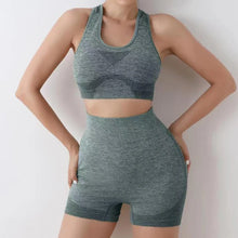 Load image into Gallery viewer, Yoga Set Gym Shorts Women Sport Bras Brassiere Workout Tops for Women Yoga Clothes Fitness Leggings Gym Set Seamless Yoga Sets
