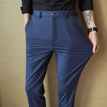 Load image into Gallery viewer, 29-42 Men's Summer Pants Thin Straight Stretch Casual Pants with No Trace No Ironing Fabric Silky and Cool Feeling

