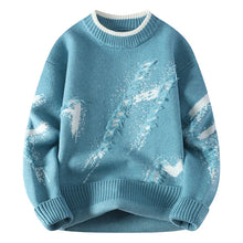 Load image into Gallery viewer, Patchwork Distressed Knit Pullover
