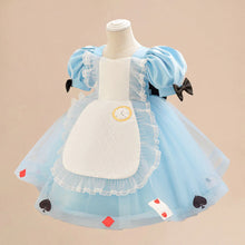 Load image into Gallery viewer, Alice Princess Blue Baby Party Dress
