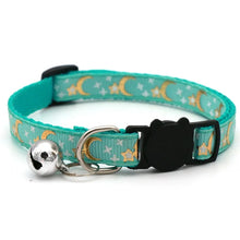 Load image into Gallery viewer, Pet Collar With Bell Cartoon Footprint Colorful Dog Puppy Kitten Collar Adjustable Safety Bell Ring Necklace Pet Accessories
