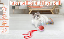 Load image into Gallery viewer, iLMH 1/2 PCS Cat Interactive Ball Toy Automatic Rolling Ball Faux Tail Rechargeable Smart Pet Electric Toy Pet Toy Imitate Mouse
