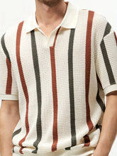 Load image into Gallery viewer, Striped Knit Polo
