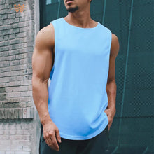 Load image into Gallery viewer, Men's Clothing Bodybuilding Gym T-shirts for Men Basketball Man Sleeveless Shirt T-shirt Vest Summer Clothes Tops Tees

