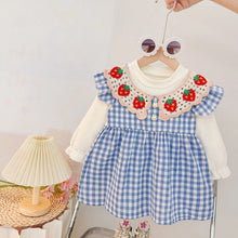 Load image into Gallery viewer, Sweet Plaid Baby Winter Dress
