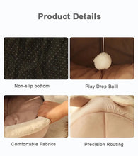 Load image into Gallery viewer, Pet Tent Cave Bed for Cats Small Dogs Self-Warming Cat Tent Bed Cat Hut Comfortable Pet Sleeping Bed Foldable Removable Washable
