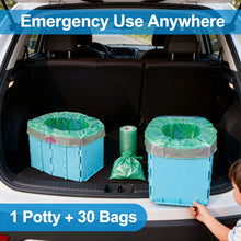Load image into Gallery viewer, Travel Potty for Toddler Kid Portable and Foldable Toilet Apply to Seat Emergency Toilet for Car, Camping, Outdoor, Indoor
