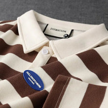 Load image into Gallery viewer, Striped Preppy Summer Polo Shirt
