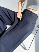 Load image into Gallery viewer, Summer White Pants For Women Cotton Formal High Waist Wide Leg Trousers Ladies Elegant Summer Women's Pants Straight Leg Office
