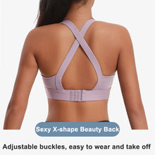 Load image into Gallery viewer, Women High Impact Sports Bra Criss Cross Back Padded Bra Workout Fitness Sports Yoga Bras Shockproof Sport Crop Top Vest
