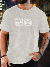 Load image into Gallery viewer, Men's T-Shirt 100% Cotton Summer Casual Soft Creative Letter Print Round Neck Breathable Short Sleeve T-Shirts 2025 New Tees
