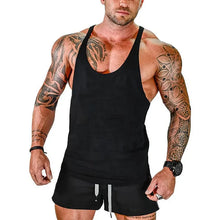 Load image into Gallery viewer, Gym T-shirts Muscle Men's Clothes Workout Fitness Shirt Singlets Tank Top Vest Man Sportswear Muscular Bodybuilding Stringer
