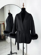 Load image into Gallery viewer, Fox Fur Woolen Coats Women's Short Coat Office Lady Removable Elegant Double-sided Wool Overcoat 2025 New Cardigan Jacket
