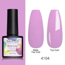 Load image into Gallery viewer, NAILCO 8ml Pink Red Colors Gel Nail Polish Nail Art Varnishes Gel Lacquer Coat LED Nails Manicure Design UV Gel Varnish Soak Off
