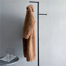 Load image into Gallery viewer, Winter Jacket Women Long Coat  Wool Woven Fabric Thick Warm Outerwear Oversize Fashion Streetwear Teddy Bear Coats
