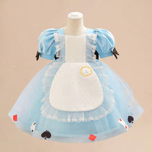 Load image into Gallery viewer, Alice Princess Blue Baby Party Dress

