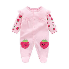 Load image into Gallery viewer, Sweet Striped Baby Girl Romper

