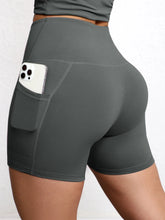 Load image into Gallery viewer, Yoga Shorts with Pockets High Waist Butt Lifting Cyclings Tights Outdoor Workout Jogging Shorts Sportswear Gym Running Short
