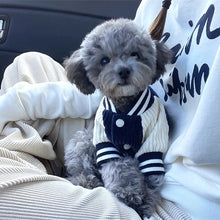 Load image into Gallery viewer, Cute Embroidered Pet Baseball Jackets Dog Clothes For Small Medium Cat Teddy Coat Puppy Spring Clothes Warm Fashion Pet Outfit
