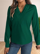 Load image into Gallery viewer, Elegant Layered V-Neck Work Blouse
