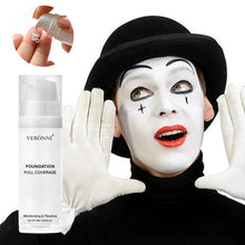 Load image into Gallery viewer, Professional White Face Foundation Matte Light White Blending Pure White Brightening Makeup For Cosplay Gothic Makeup Found
