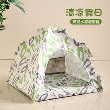 Load image into Gallery viewer, Pet Tent Bed Removable Cat Sofa Basket Canvas Semi-enclosed Cat House Dog Cave Hut Cat Sleeping Bed for Room Decor Pet Supplies
