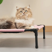 Load image into Gallery viewer, Pet Camping Bed Elevated Bed for Dogs Folding Puppy Camping Bed Cat House Portable Removable Washable Puppy Beds Dog Hammock
