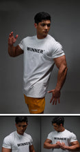 Load image into Gallery viewer, Men Muscle Shirt Slim Fit Bodybuilding Tshirt Men Workout Fitness Shirts Top Tees
