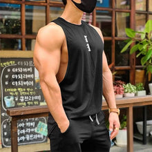 Load image into Gallery viewer, Men's Gym Clothing Summer Casual Tank Top Bodybuilding Sleeveless Shirt Sports Quick Dry Fitness Vest Workout Running Undershirt
