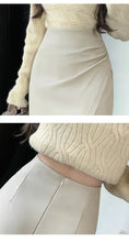 Load image into Gallery viewer, Classic Front Split Leather Skirt
