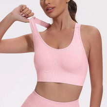 Load image into Gallery viewer, Beautiful Back Sports Bras For Women Seamless Adjustable Strap Shockproof Elastic Fitness Athletic Brassiere Slim Yoga Top
