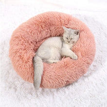 Load image into Gallery viewer, 40-90cm 6 Sizes Round Pet Bed for Large Dog Bed Super Soft Cat Bed Plush Dog House for Medium Dog House Winter Warm Sleeping
